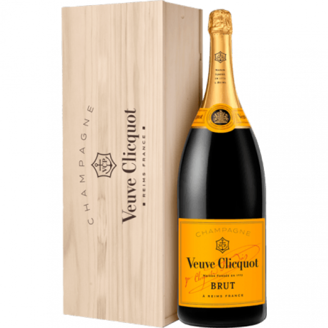 Veuve Clicquot Brut Champagne 12% 15 L. (Balthazar) (Trækasser)