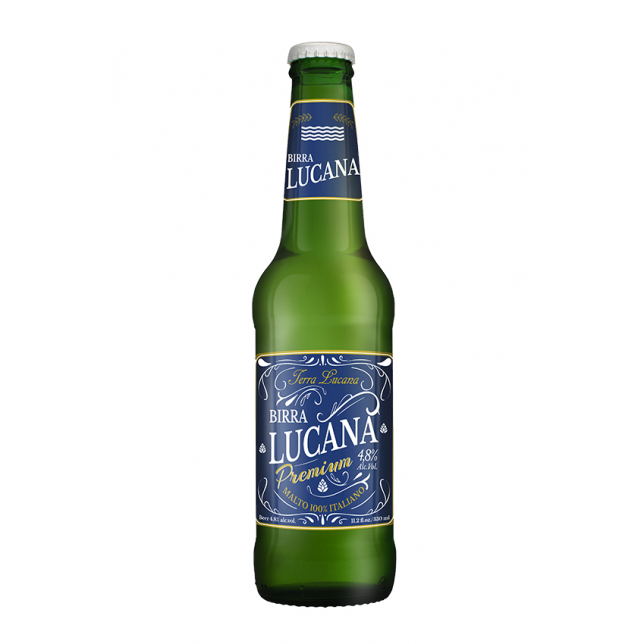 Birra Lucana Premium Lager 4,8% 33 cl. (flaske)