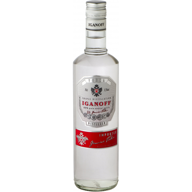 Iganoff Vodka 37,5% 70 cl.
