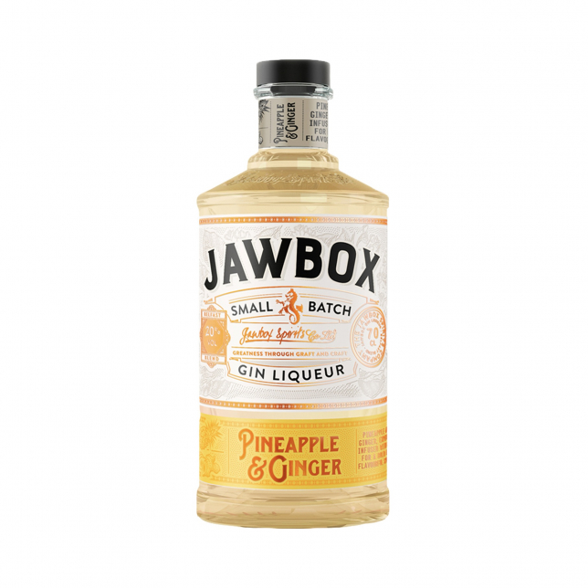 Jawbox Pineapple & Ginger Ginlikør 20% 70 cl. (flaske)