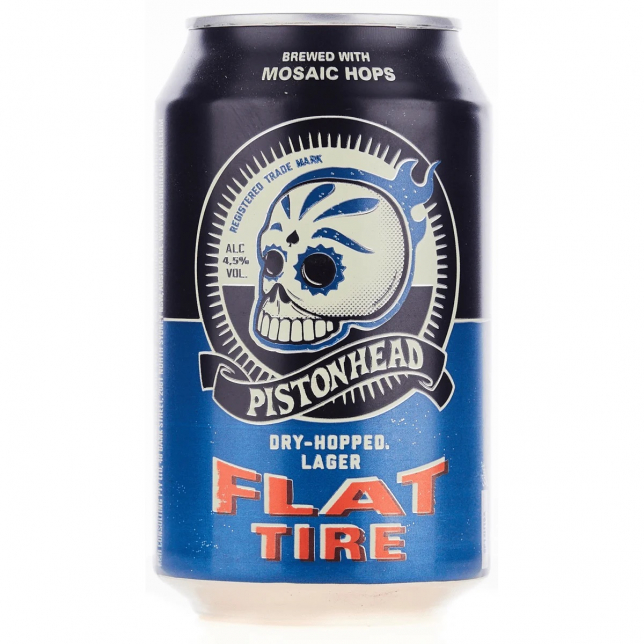 Pistonhead Flat Tire Lager 4,5% 24x33 cl. (dåse)