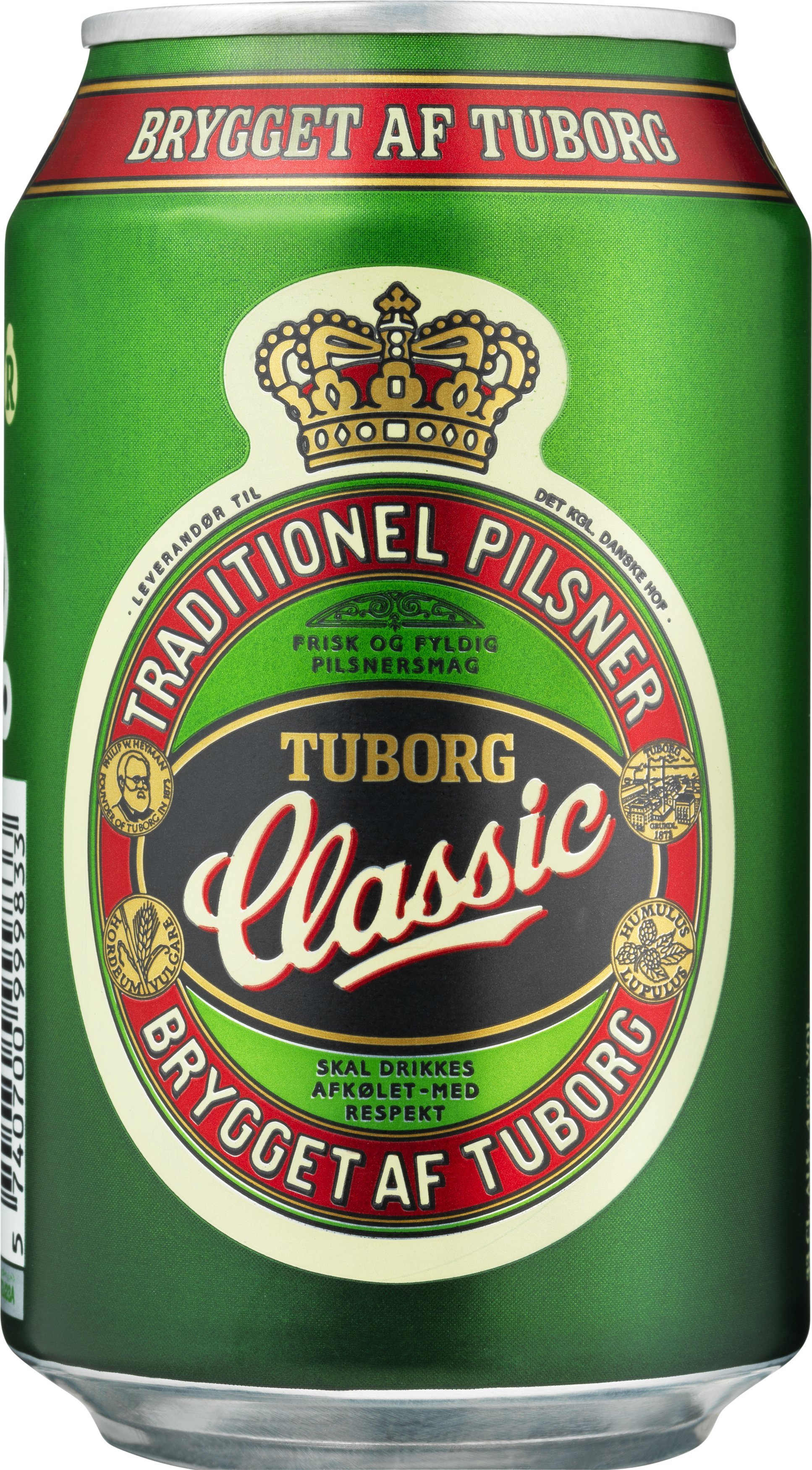 vært Uforenelig ilt Tuborg Classic Pilsner 4,6% 24x33 cl. (dåse)